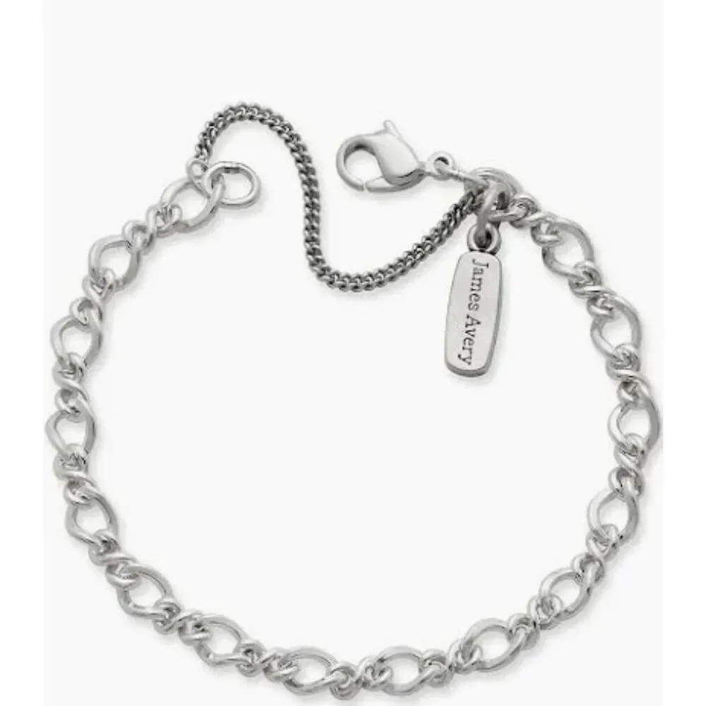 NEW James Avery Charm Bracelet Small .925 Sterling Silver Medium Twist Chain - Picture 1 of 5